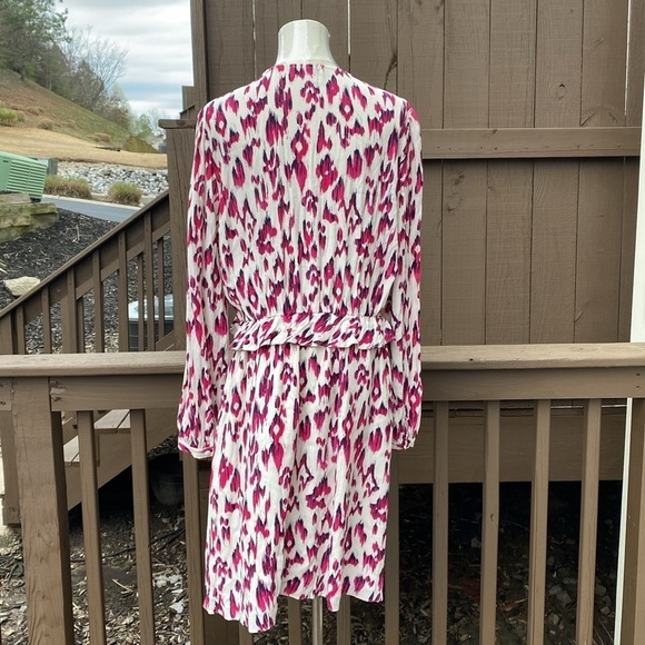 Scotch & Soda printed V-neck Mini Dress size 12 - Picture 10 of 15